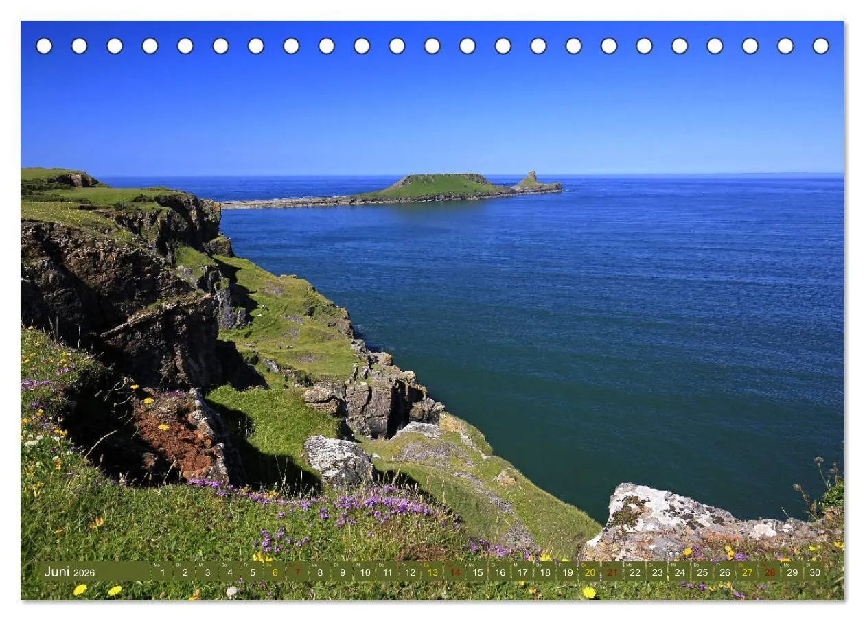 Bild: 9783457845752 | Naturwunder Wales (Tischkalender 2026 DIN A5 quer), CALVENDO...