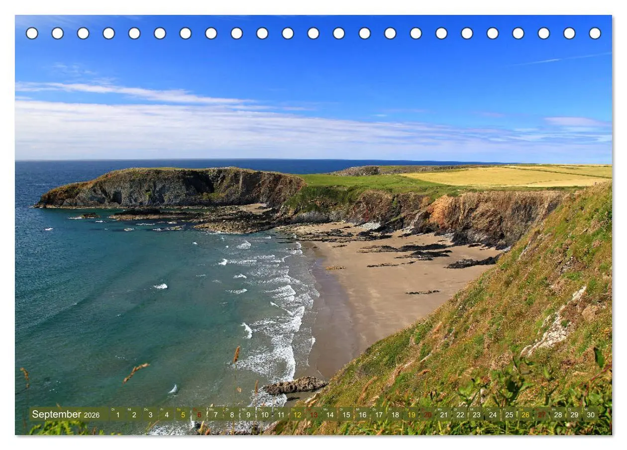 Bild: 9783457845752 | Naturwunder Wales (Tischkalender 2026 DIN A5 quer), CALVENDO...