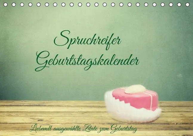 Cover: 9783660485752 | Spruchreifer Geburtstagskalender (Tischkalender immerwährend DIN A5...