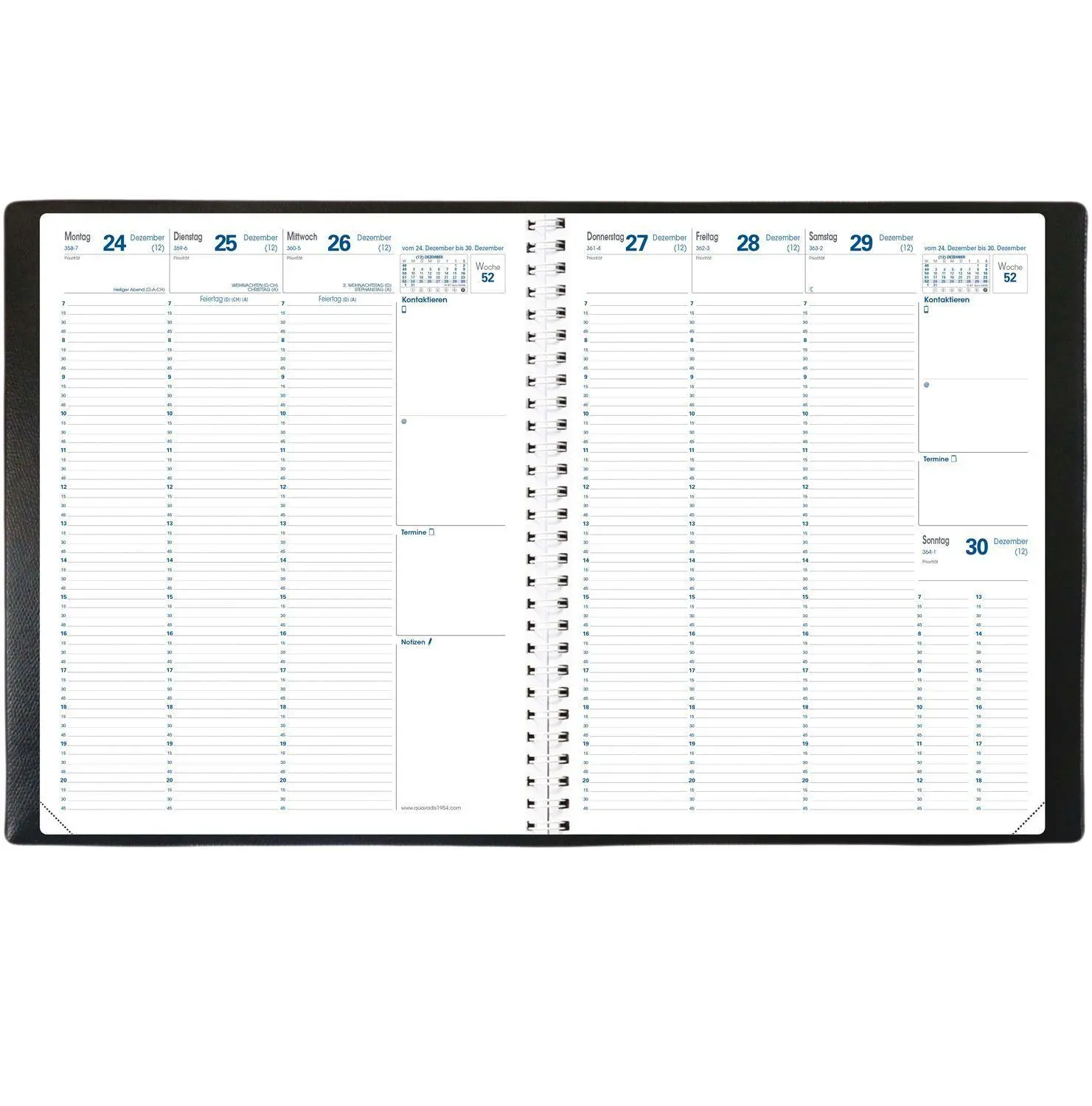 Bild: 3371010125852 | Eurequart Impala schwarz 2026 | Kalender im Schreibtischformat | Vadis