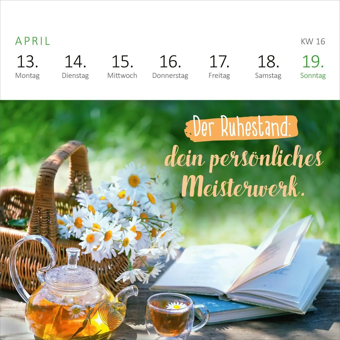 Bild: 4014489135852 | Mini-Wochenkalender Tschüss Arbeit, hallo Ruhestand! 2026 | Kalender
