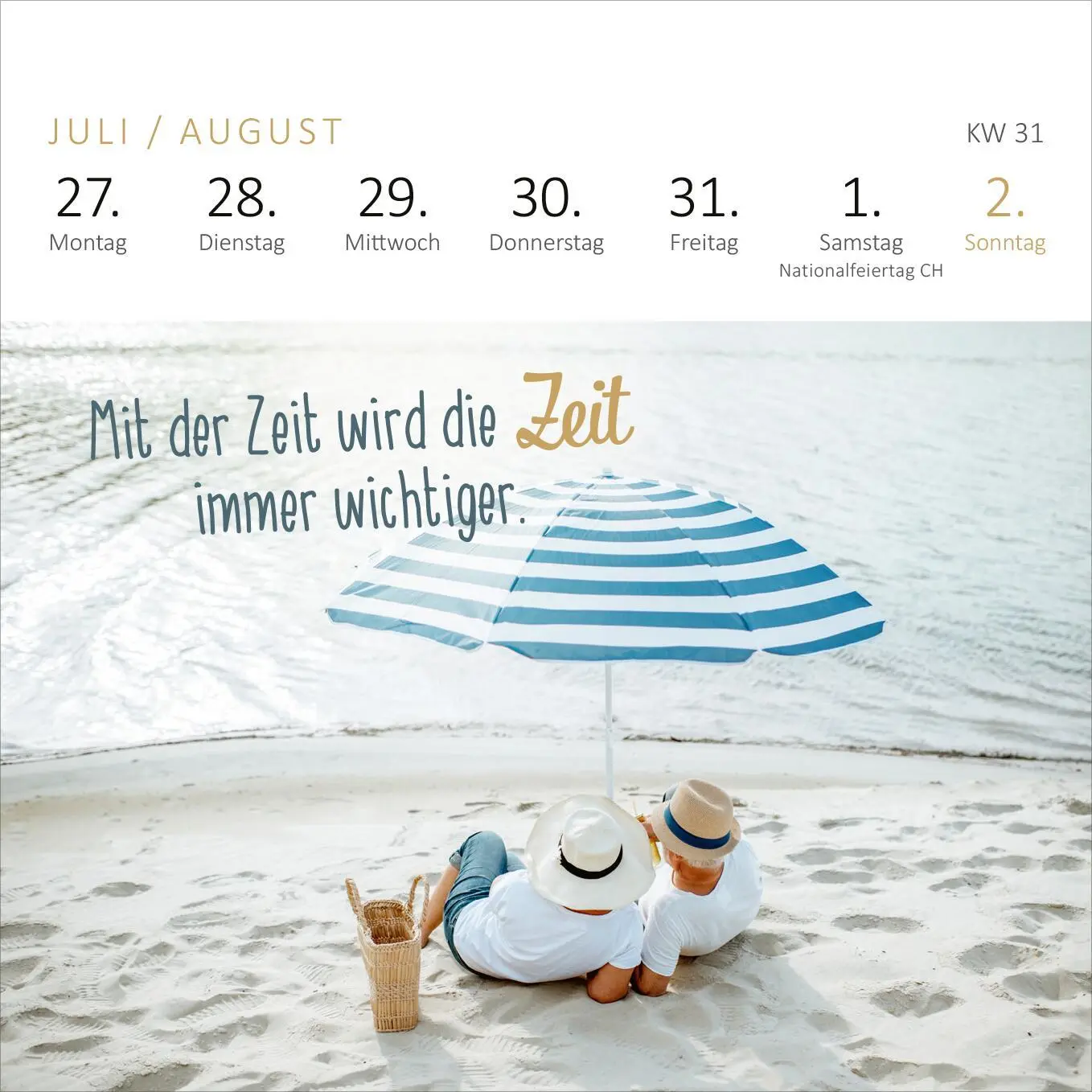 Bild: 4014489135852 | Mini-Wochenkalender Tschüss Arbeit, hallo Ruhestand! 2026 | Kalender