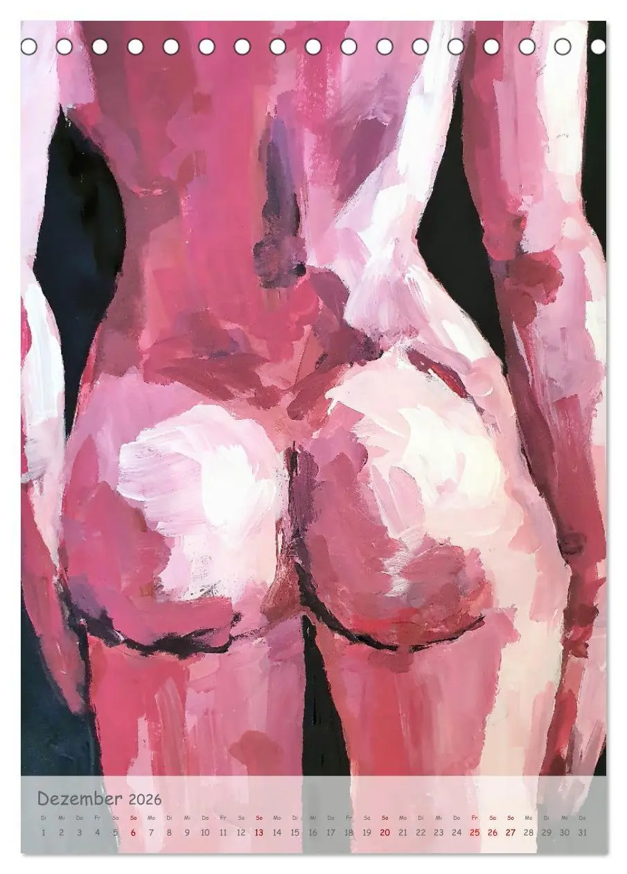 Bild: 9783516305852 | Body Colours - Farbenprächtige Aktmalerei (Tischkalender 2026 DIN...
