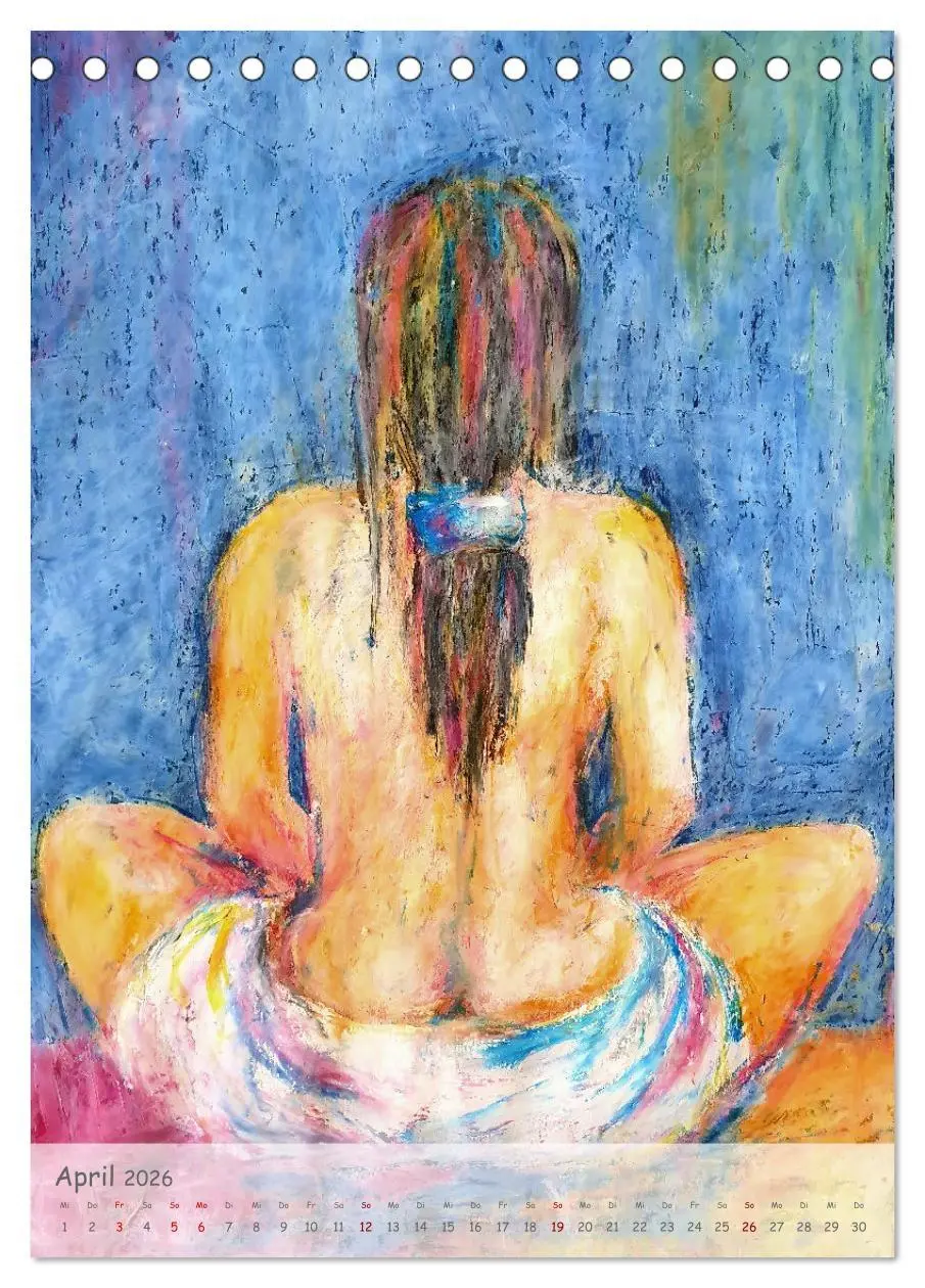Bild: 9783516305852 | Body Colours - Farbenprächtige Aktmalerei (Tischkalender 2026 DIN...