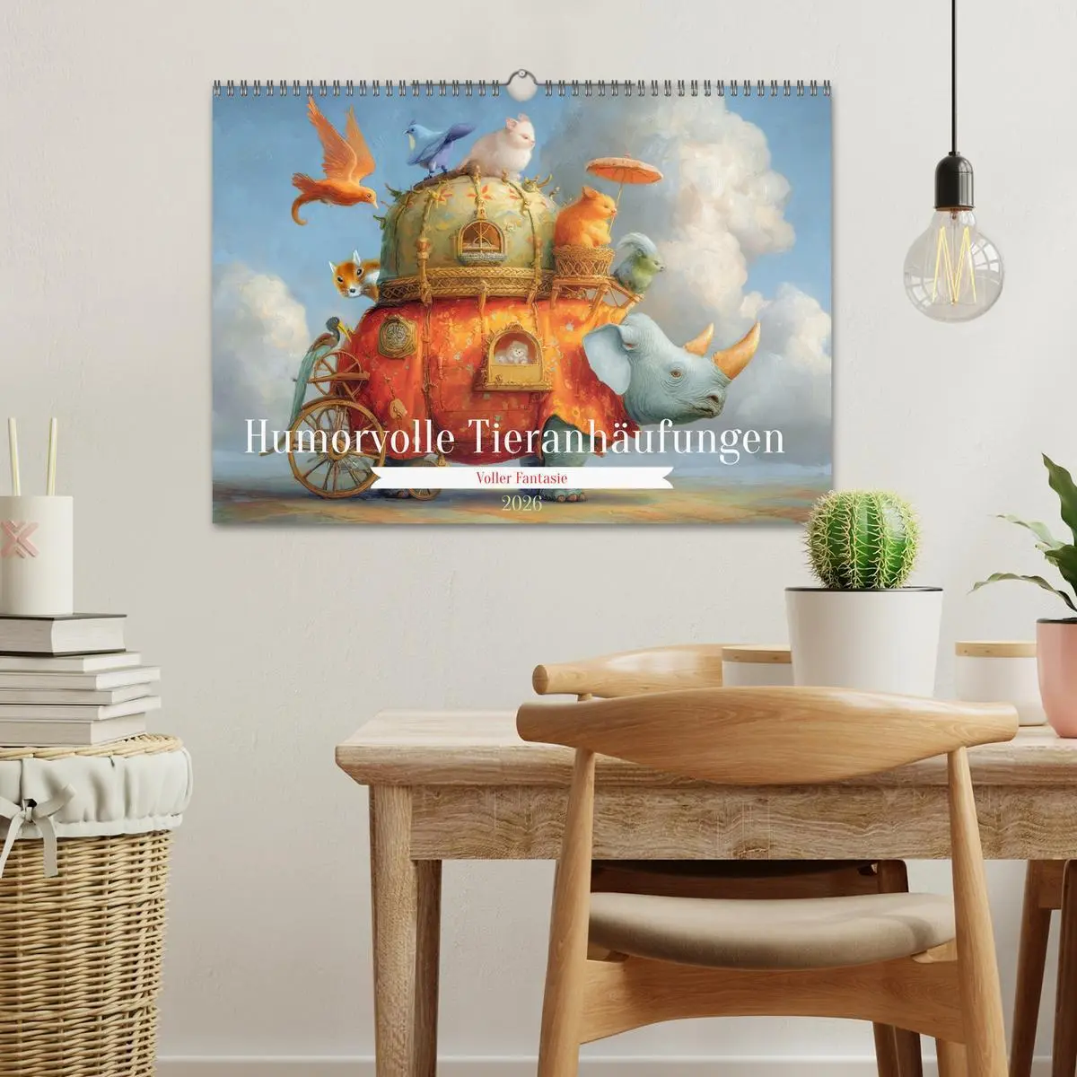 Bild: 9783516615852 | Humorvolle Tieranhäufungen - Voller Fantasie (Wandkalender 2026 DIN...