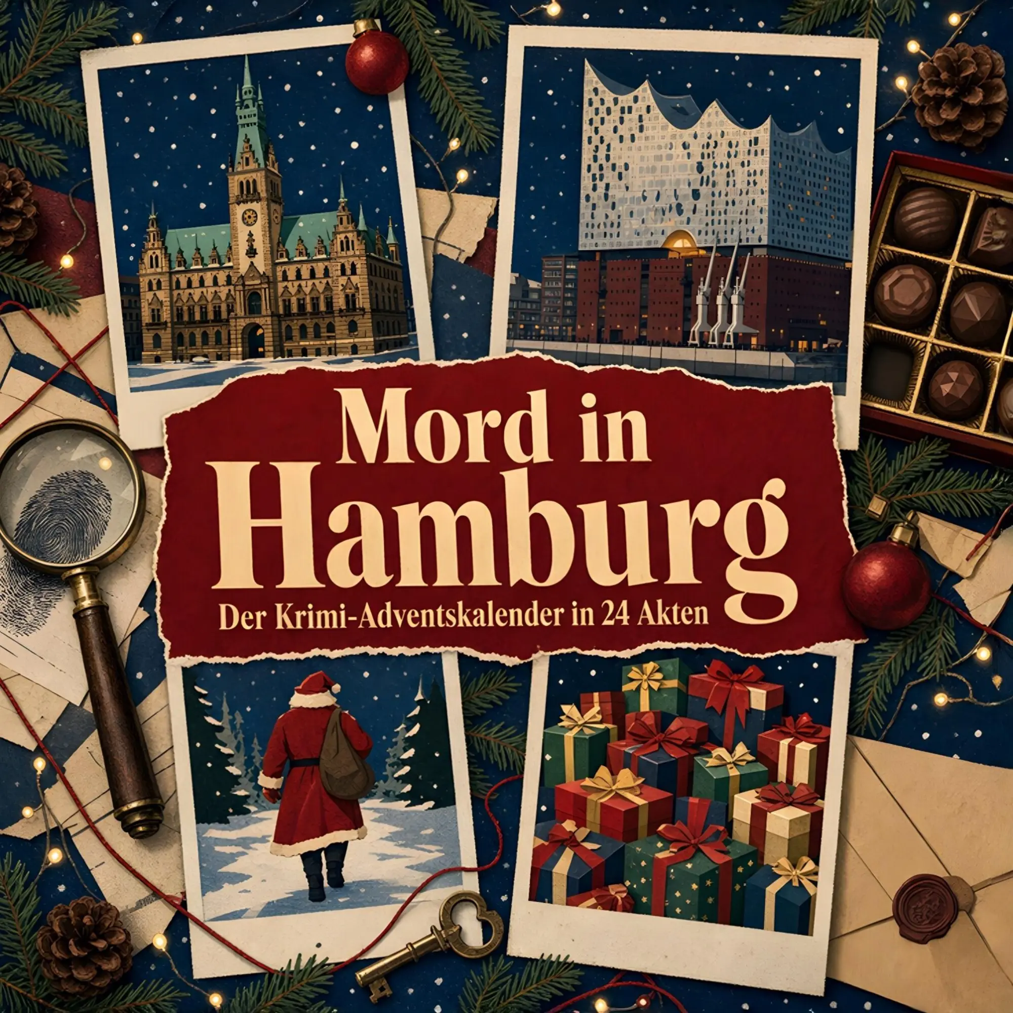 Cover: 9783696115852 | Mord in Hamburg | Der Krimi-Adventskalender in 24 Akten | Jakob Huber