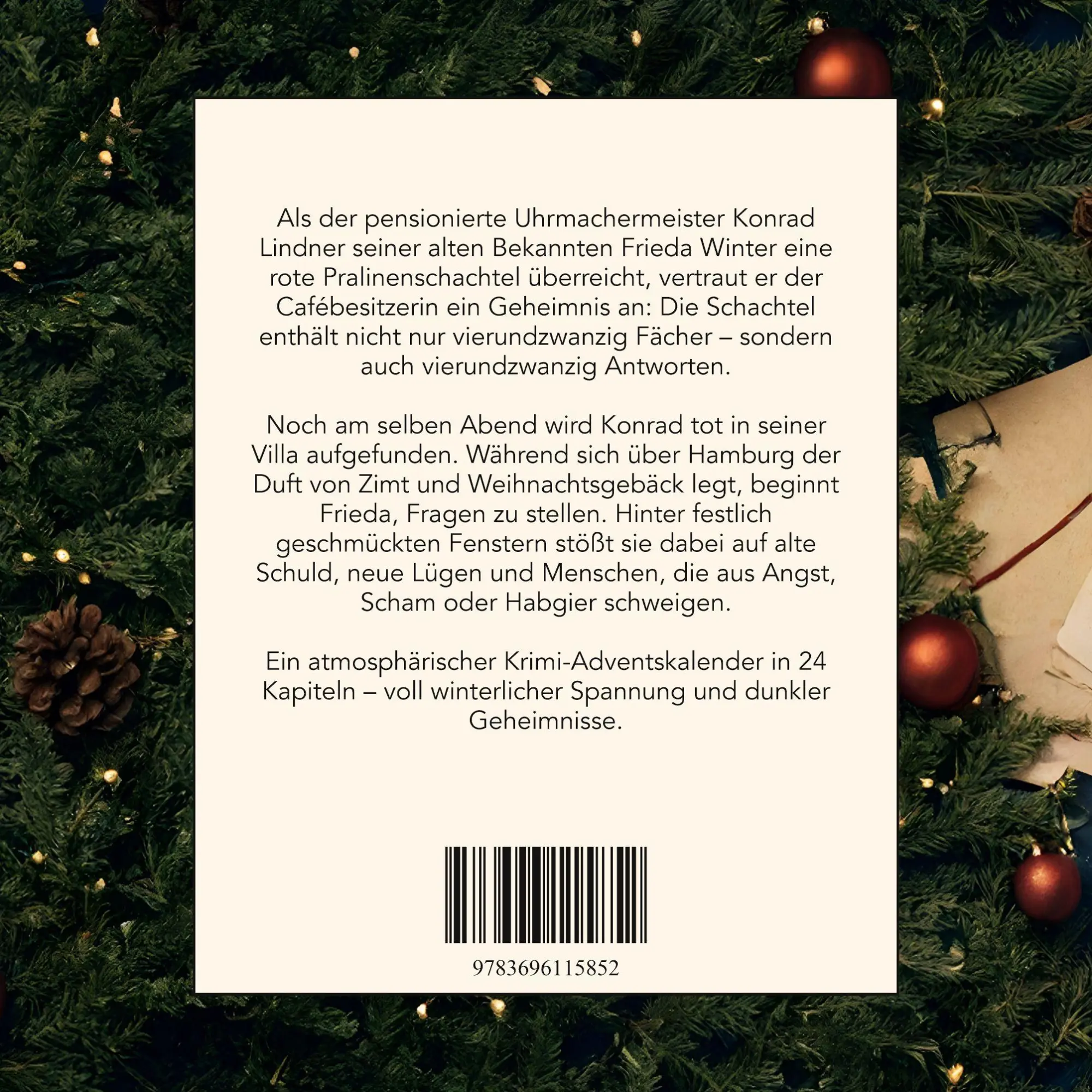Rückseite: 9783696115852 | Mord in Hamburg | Der Krimi-Adventskalender in 24 Akten | Jakob Huber