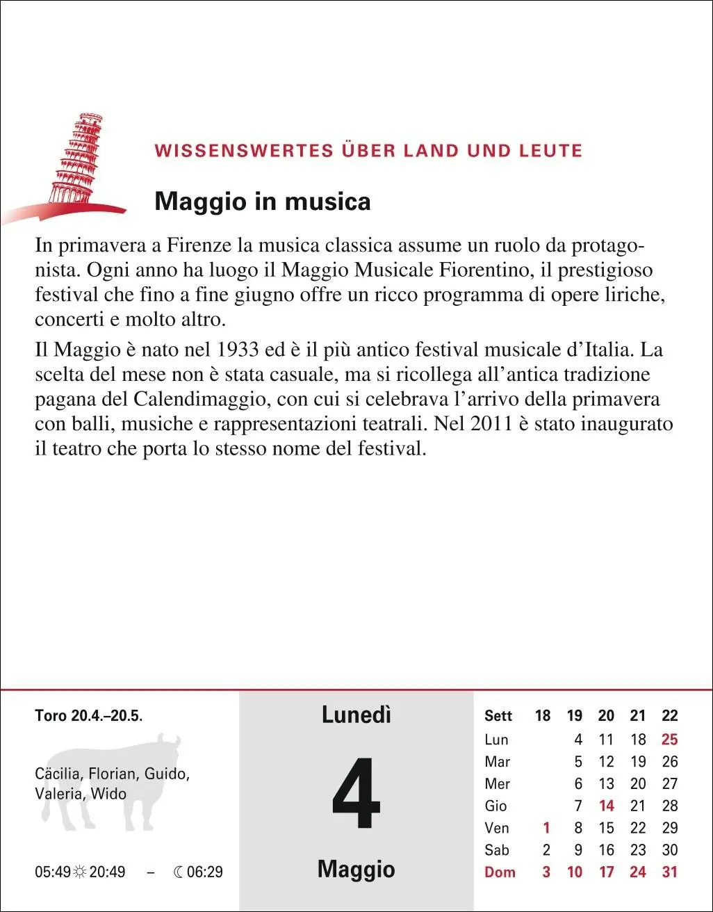 Bild: 9783840035852 | Italienisch Sprachkalender 2026 - Italienisch lernen leicht gemacht...