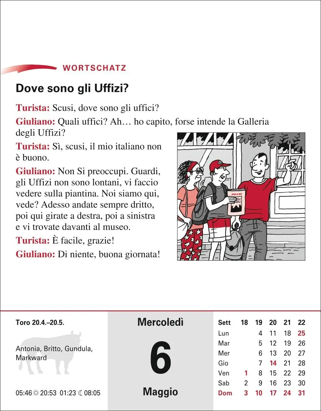 Bild: 9783840035852 | Italienisch Sprachkalender 2026 - Italienisch lernen leicht gemacht...