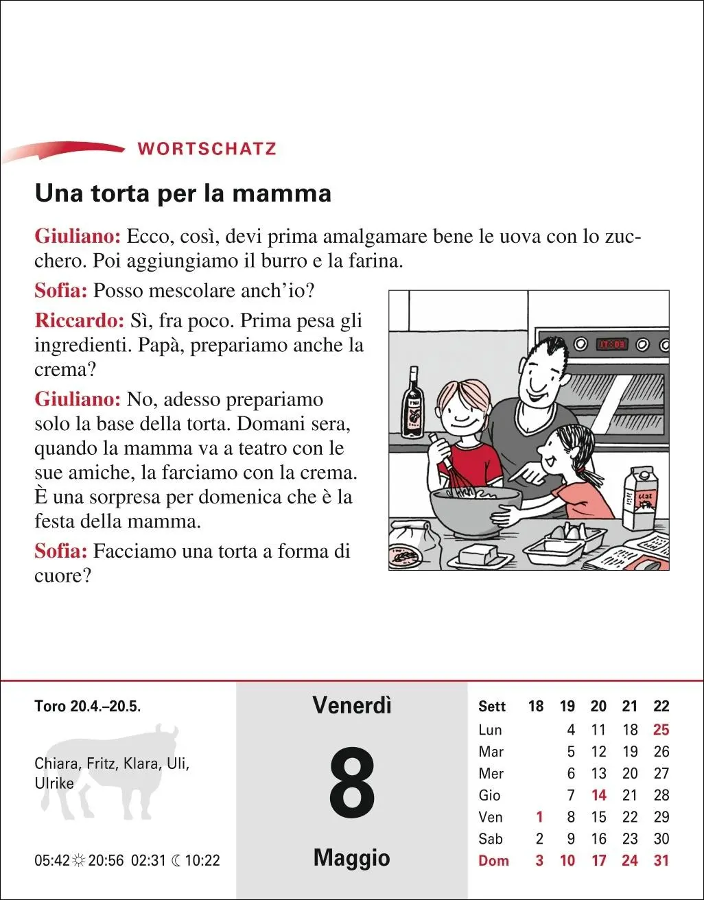 Bild: 9783840035852 | Italienisch Sprachkalender 2026 - Italienisch lernen leicht gemacht...