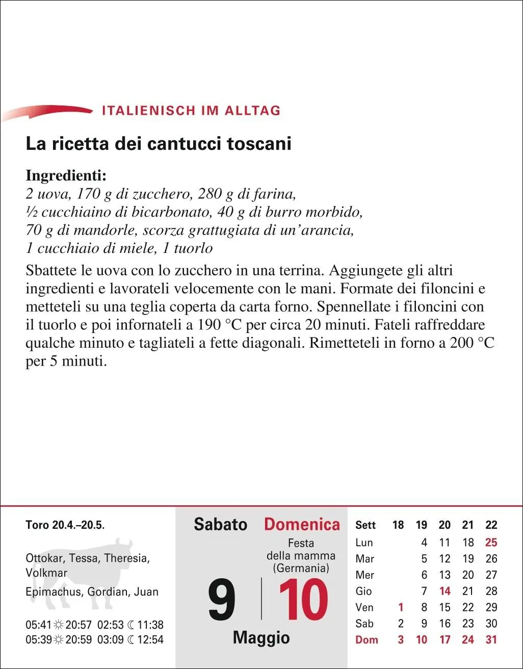 Bild: 9783840035852 | Italienisch Sprachkalender 2026 - Italienisch lernen leicht gemacht...