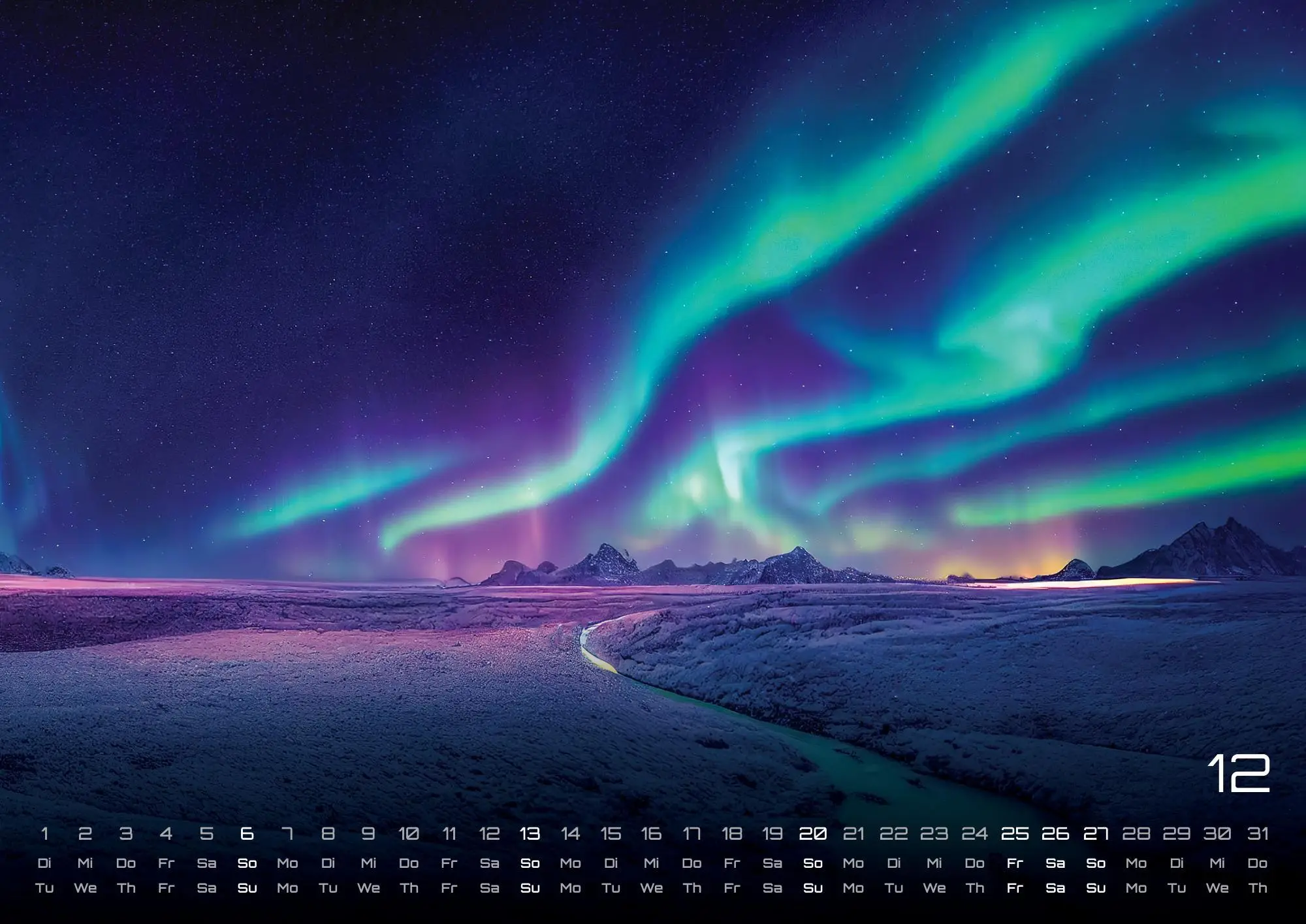 Bild: 9783986735852 | Polarlichter - grandiose Naturschauspiele - 2026 - Kalender DIN A2