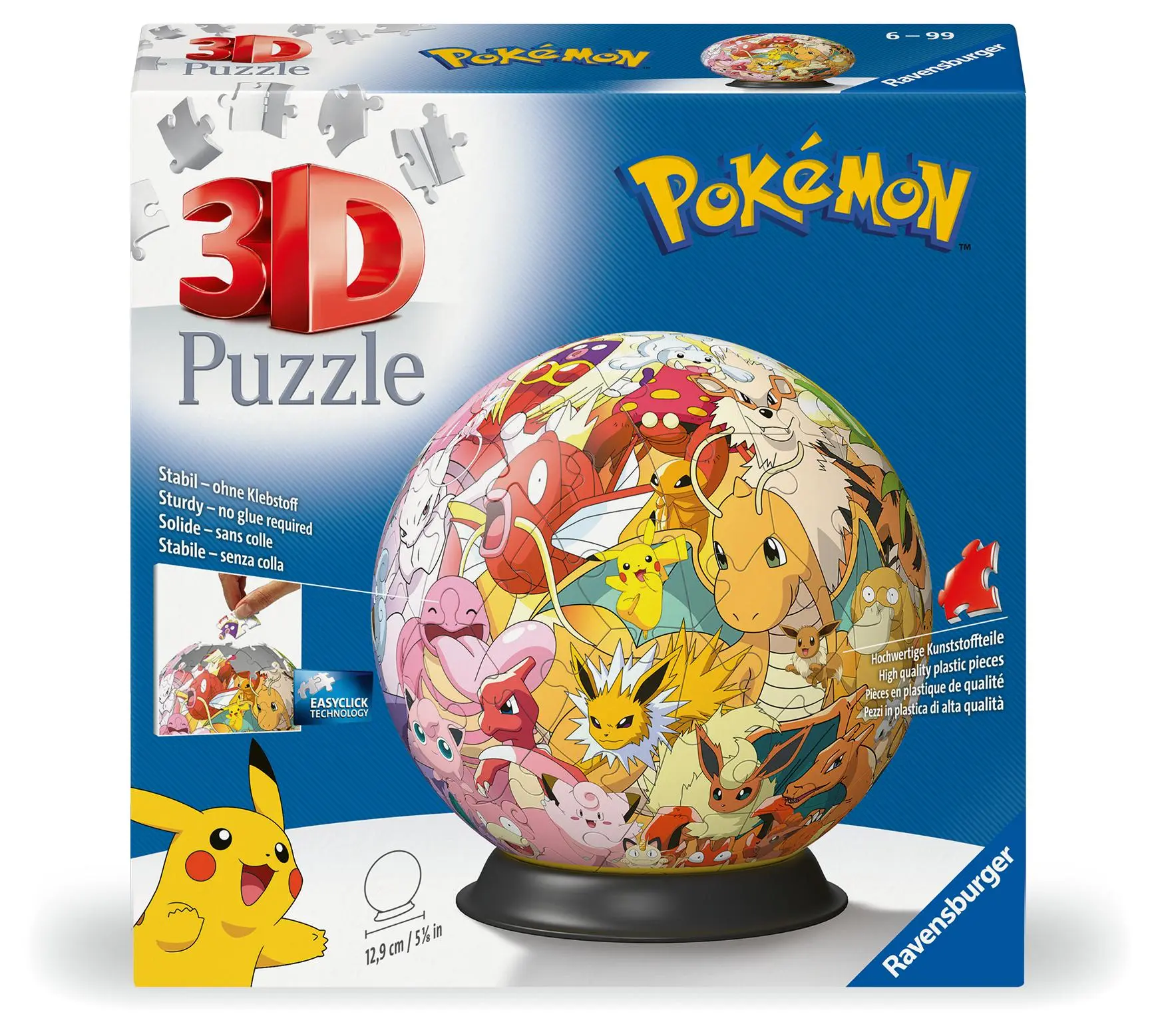 Cover: 4005556115952 | 3D Puzzle-Ball Pokémon Kanto Region | Spiel | 3D Puzzles | 11595