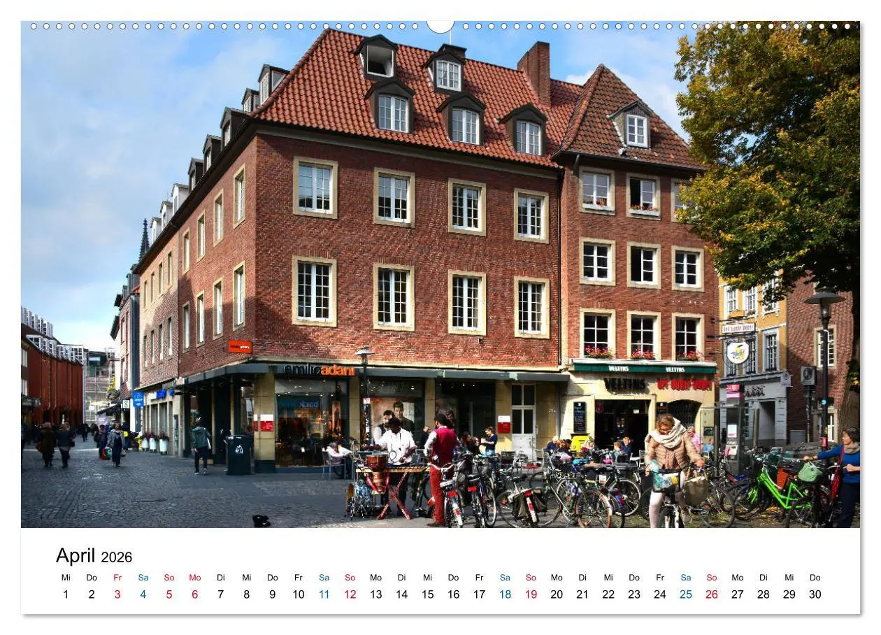 Bild: 9783457825952 | Münster - die liebenswerte Fahrradstadt (Wandkalender 2026 DIN A2...