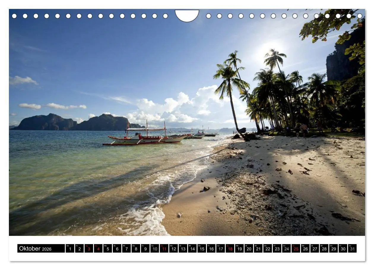 Bild: 9783516225952 | Palawan (Wandkalender 2026 DIN A4 quer), CALVENDO Monatskalender