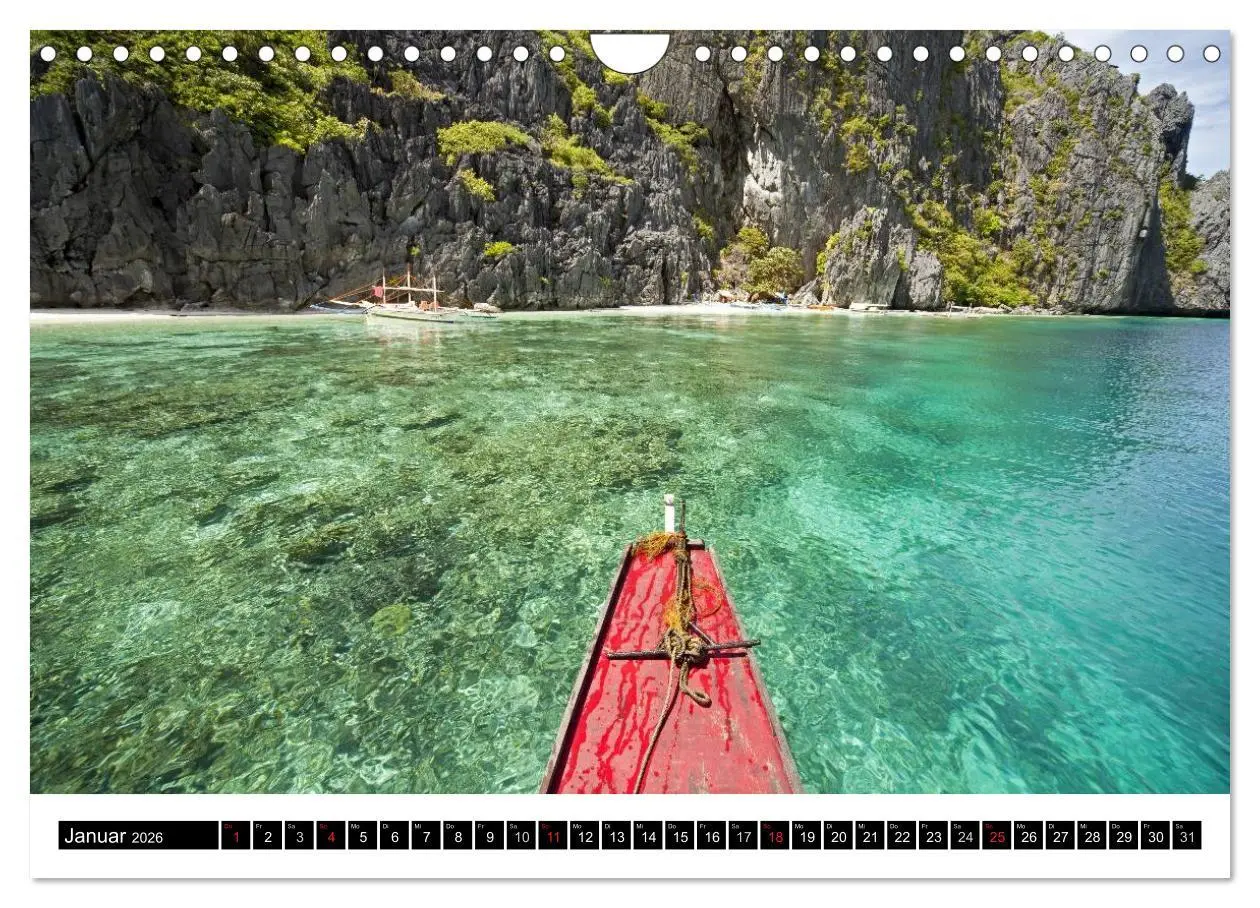 Bild: 9783516225952 | Palawan (Wandkalender 2026 DIN A4 quer), CALVENDO Monatskalender
