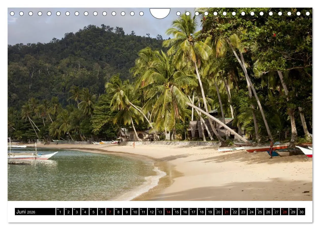 Bild: 9783516225952 | Palawan (Wandkalender 2026 DIN A4 quer), CALVENDO Monatskalender