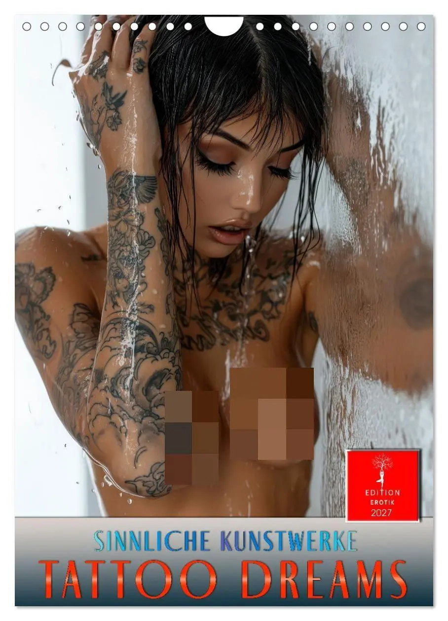Cover: 9783569005952 | Tattoo Dreams - Sinnliche Kunstwerke (Wandkalender 2027 DIN A4...
