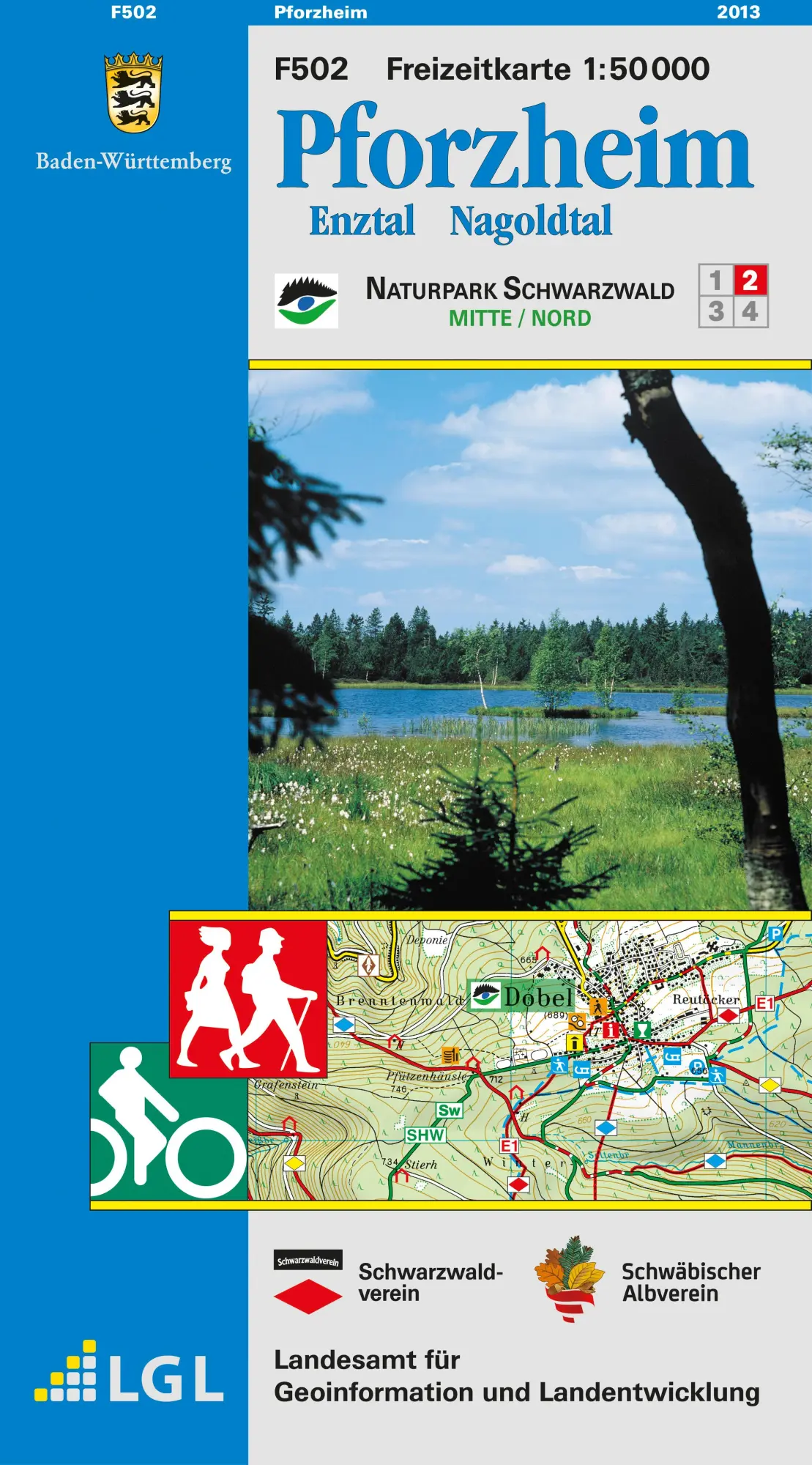 Cover: 9783890215952 | Freizeitkarte Pforzheim 1 : 50 000 | Enztal Nagoldtal | (Land-)Karte
