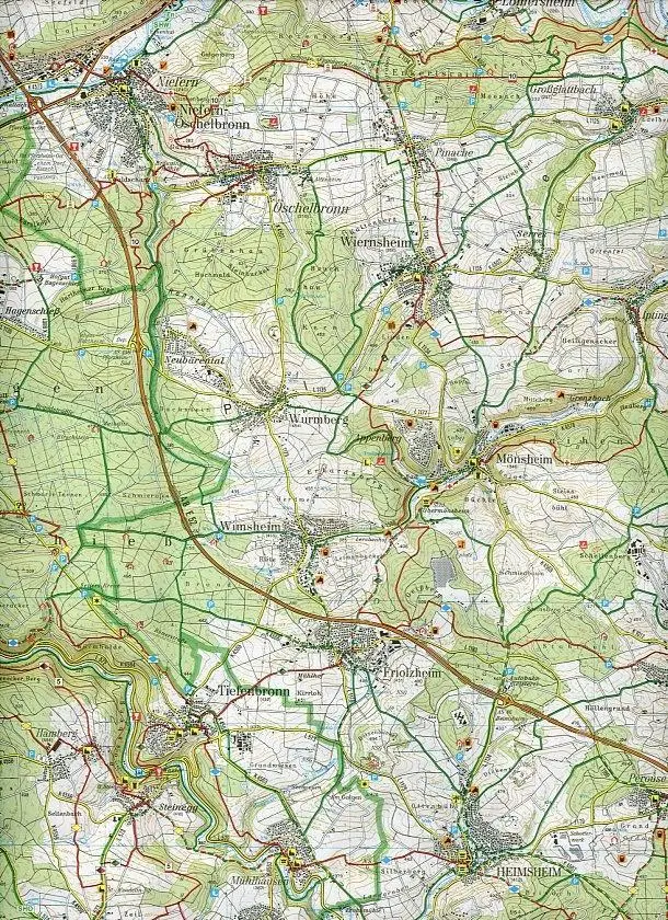 Bild: 9783890215952 | Freizeitkarte Pforzheim 1 : 50 000 | Enztal Nagoldtal | (Land-)Karte