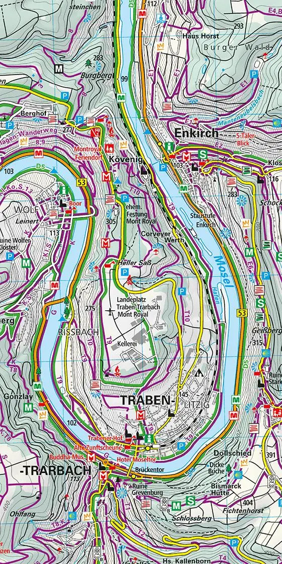 Bild: 9783259026052 | Kümmerly+Frey Outdoorkarte Deutschland 22 Mittelmosel, Trier bis...