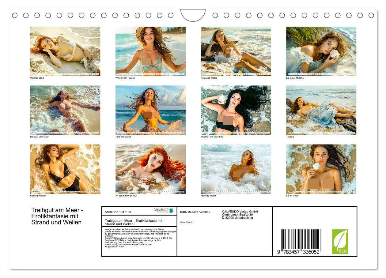 Bild: 9783457336052 | Treibgut am Meer - Erotikfantasie mit Strand und Wellen...