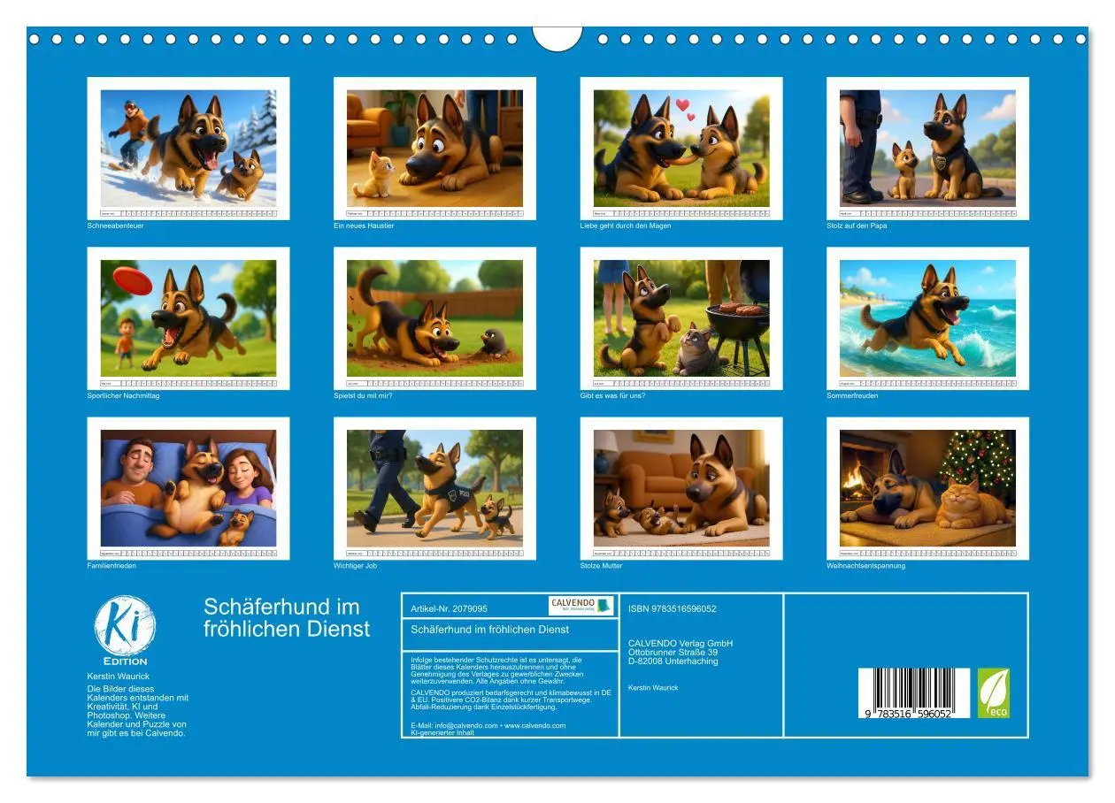 Bild: 9783516596052 | Schäferhund im fröhlichen Dienst (Wandkalender 2026 DIN A3 quer),...