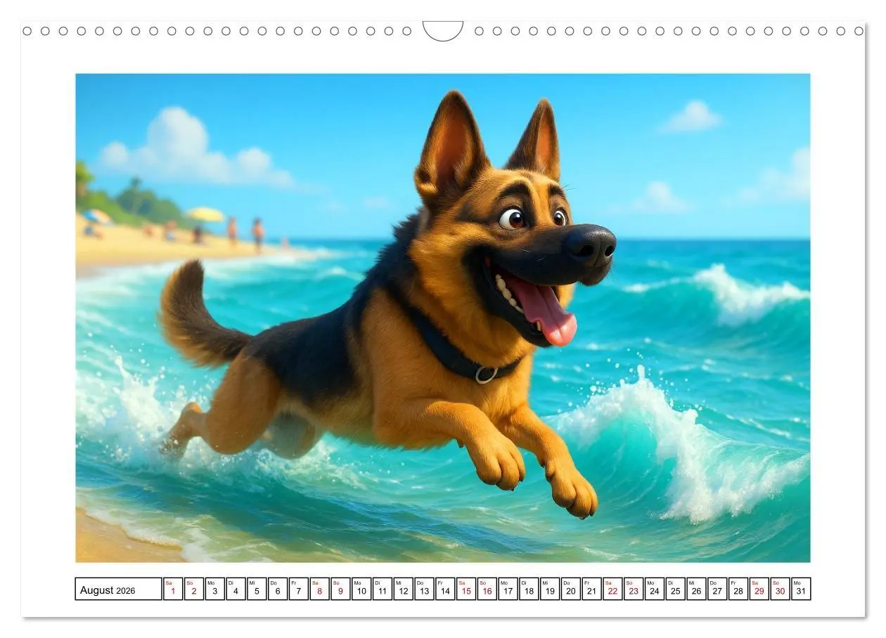 Bild: 9783516596052 | Schäferhund im fröhlichen Dienst (Wandkalender 2026 DIN A3 quer),...