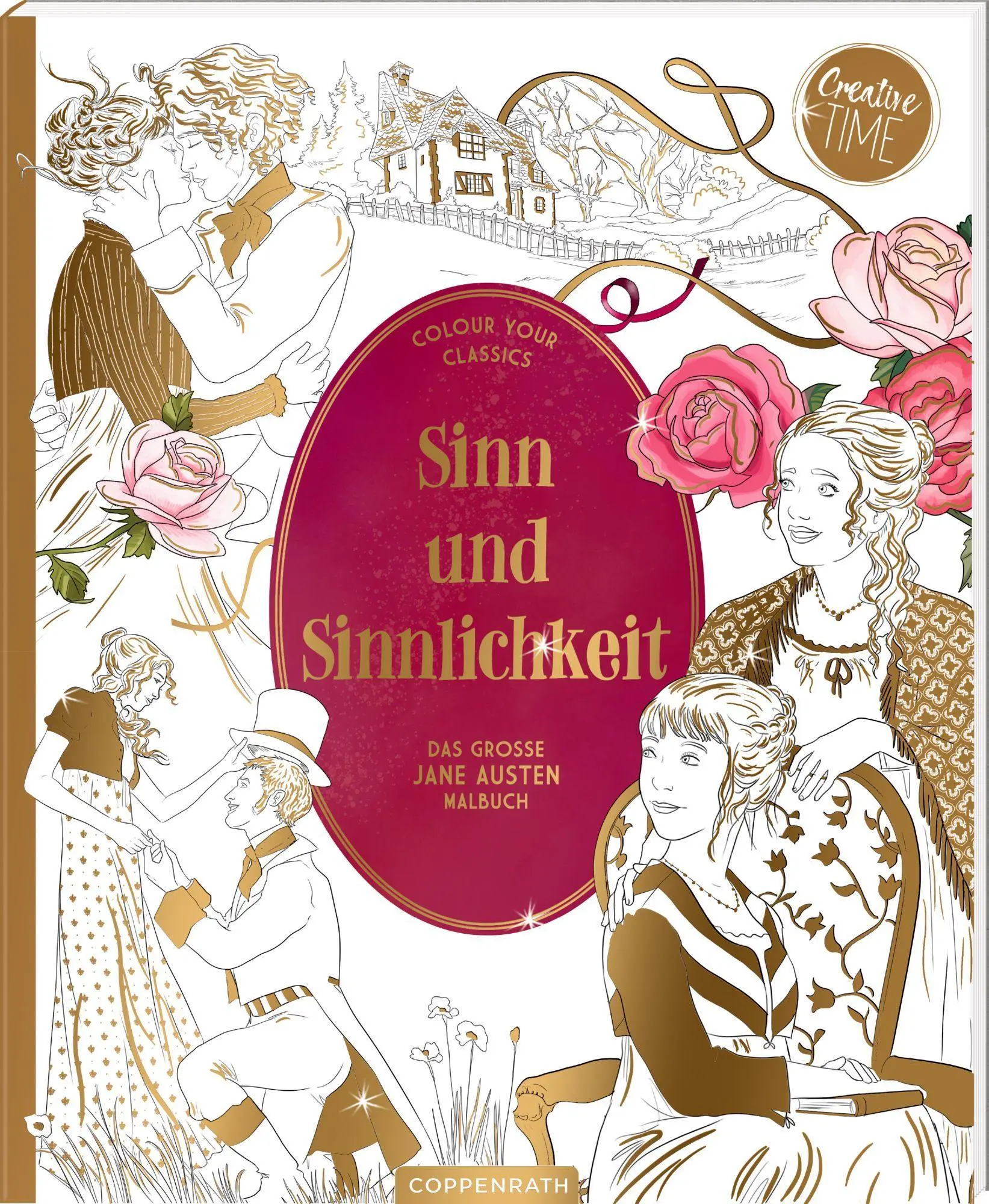 Cover: 4050003956152 | Sinn und Sinnlichkeit - Das große Jane-Austen-Malbuch | Ludovic Sallé