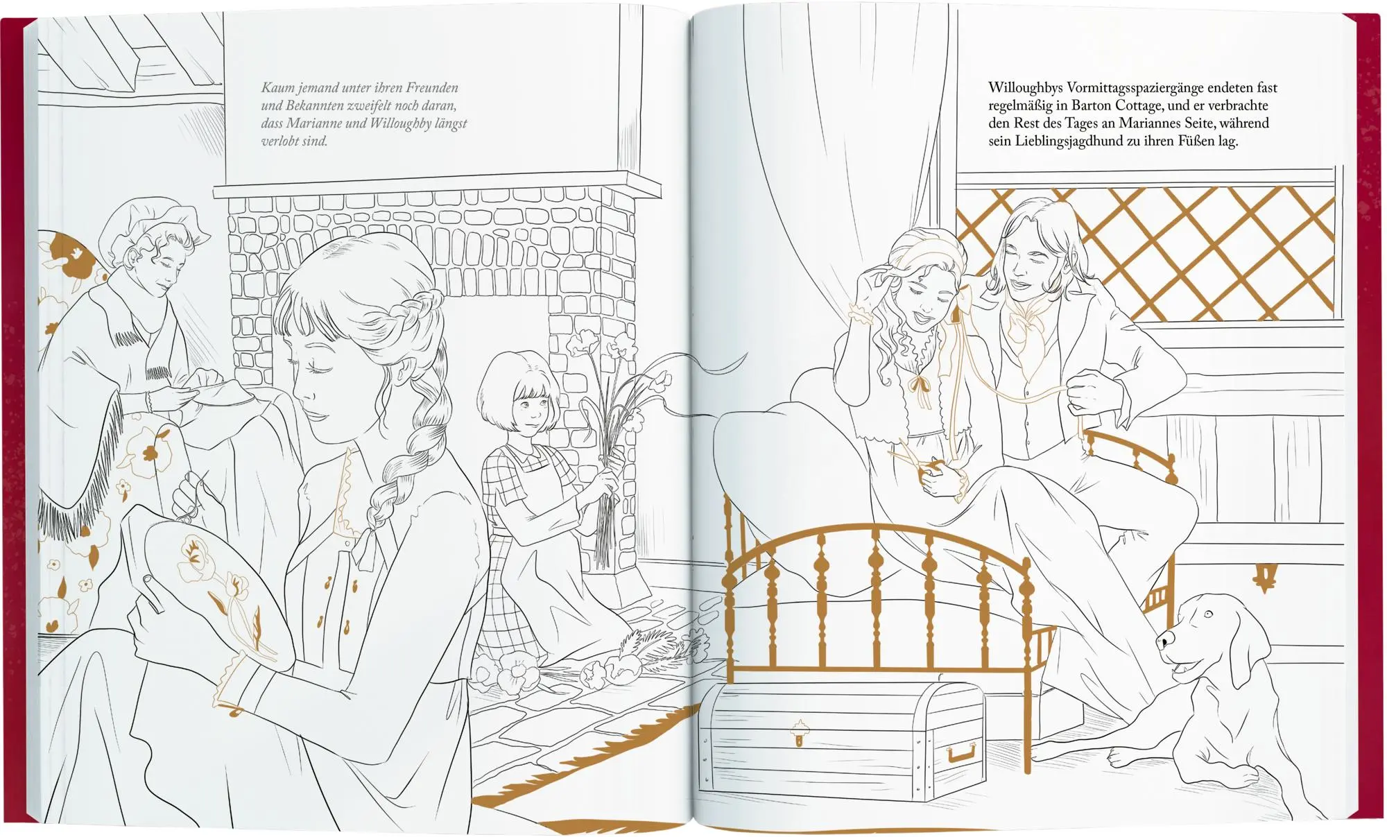 Bild: 4050003956152 | Sinn und Sinnlichkeit - Das große Jane-Austen-Malbuch | Ludovic Sallé
