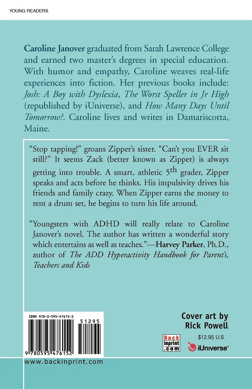Rückseite: 9780595476152 | Zipper | The Kid with ADHD | Caroline D. Janover | Taschenbuch | 2007