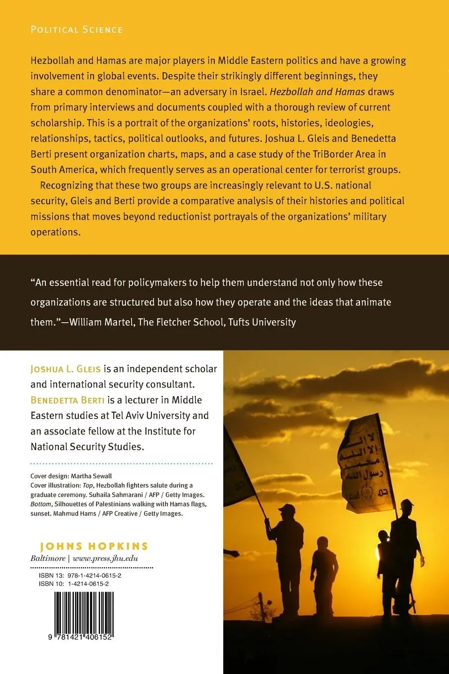 Rückseite: 9781421406152 | Hezbollah and Hamas | A Comparative Study | Joshua L Gleis (u. a.)