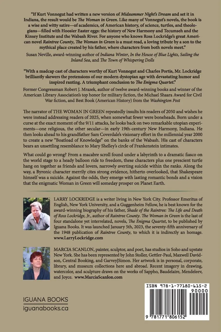 Rückseite: 9781771806152 | The Woman in Green | A Novel | Larry Lockridge | Taschenbuch | 2023