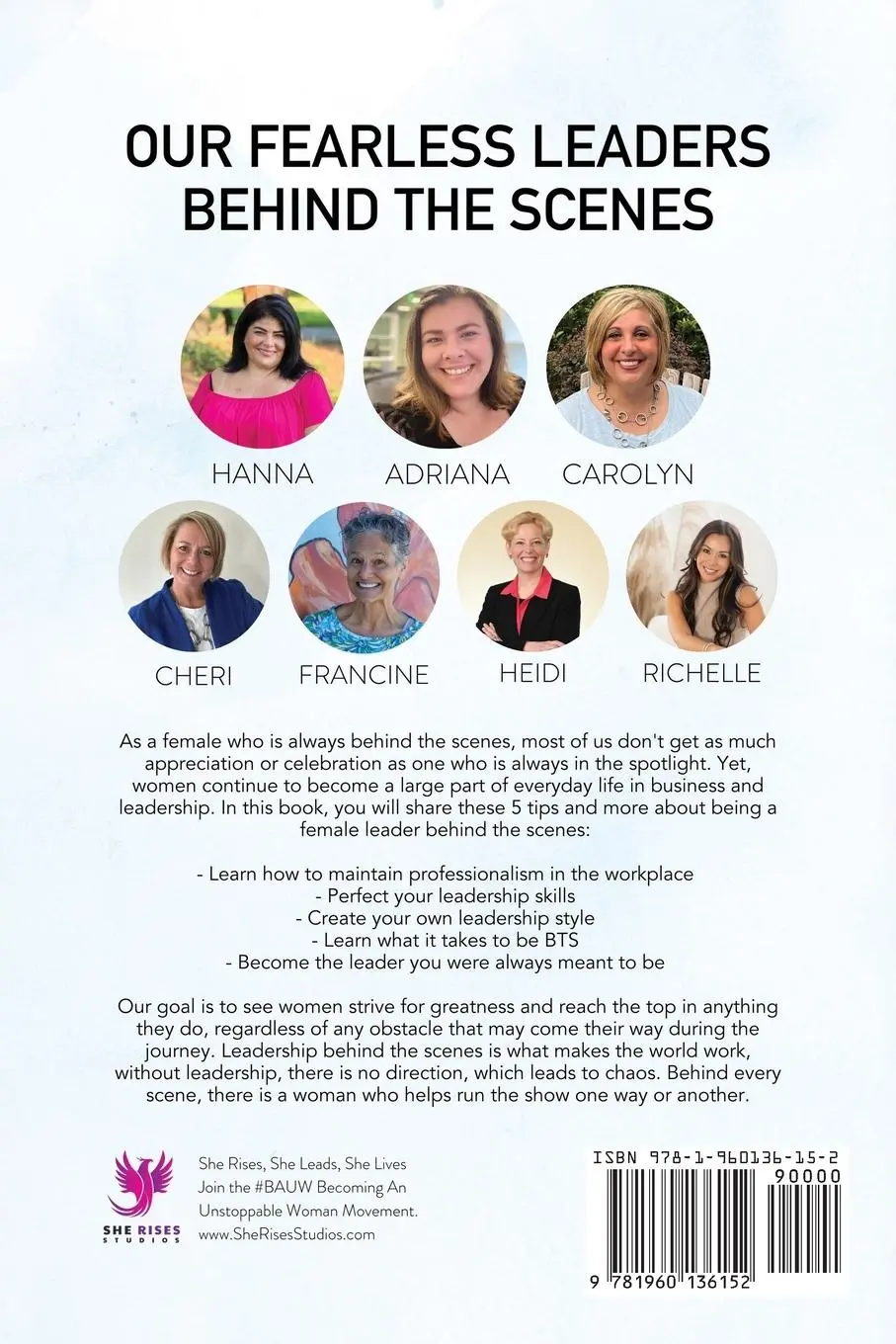 Rückseite: 9781960136152 | Female Leaders Behind the Scenes | Hanna Olivas | Taschenbuch | 2023