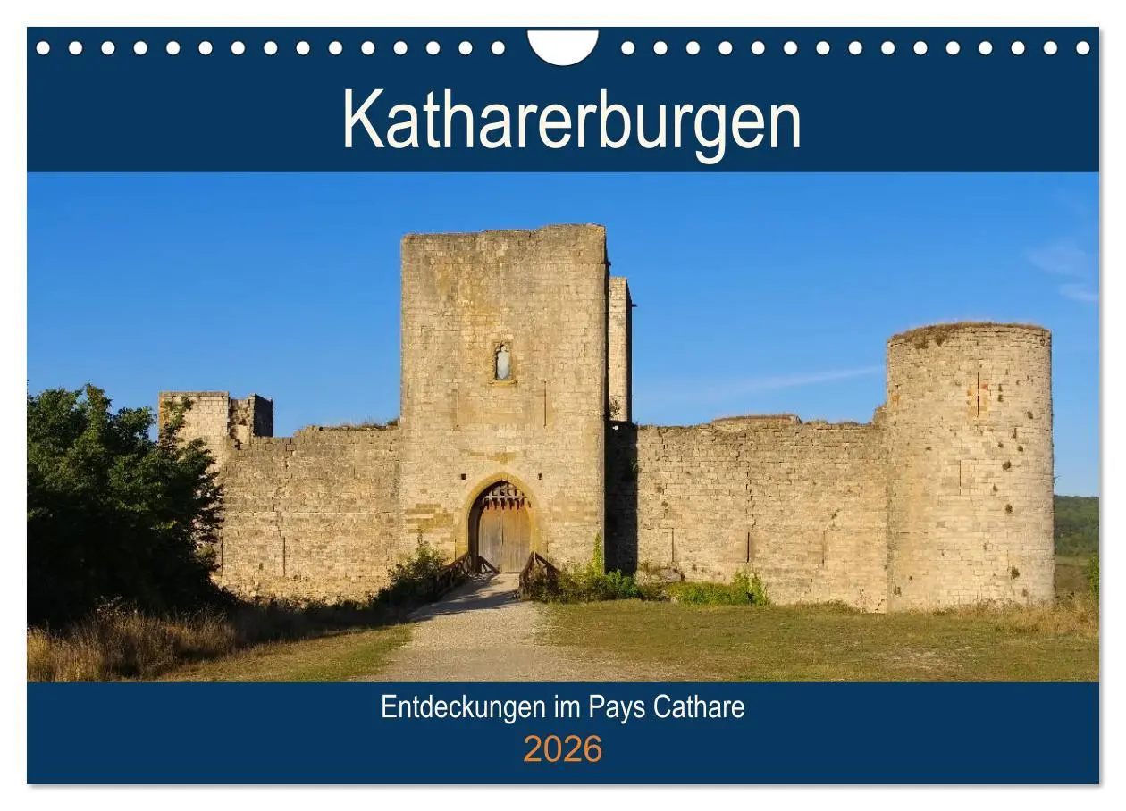 Cover: 9783457876152 | Katharerburgen - Entdeckungen im Pays Cathare (Wandkalender 2026...