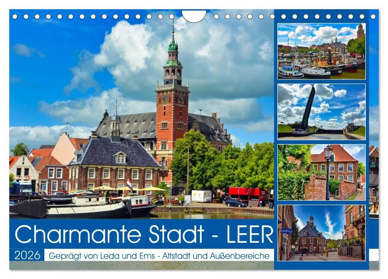 Cover: 9783516656152 | Charmante Stadt - LEER (Wandkalender 2026 DIN A4 quer), CALVENDO...