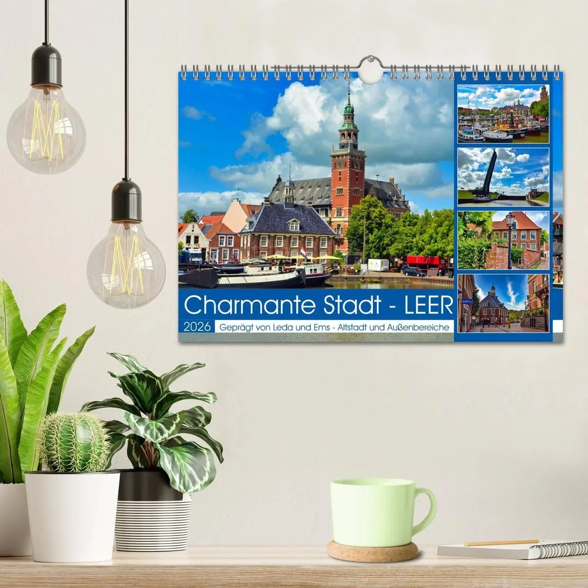 Bild: 9783516656152 | Charmante Stadt - LEER (Wandkalender 2026 DIN A4 quer), CALVENDO...
