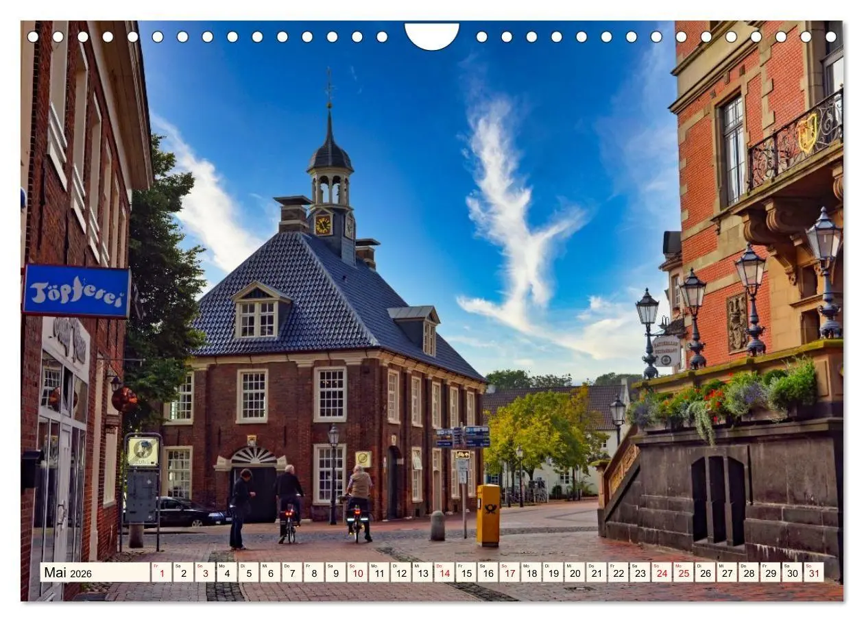 Bild: 9783516656152 | Charmante Stadt - LEER (Wandkalender 2026 DIN A4 quer), CALVENDO...