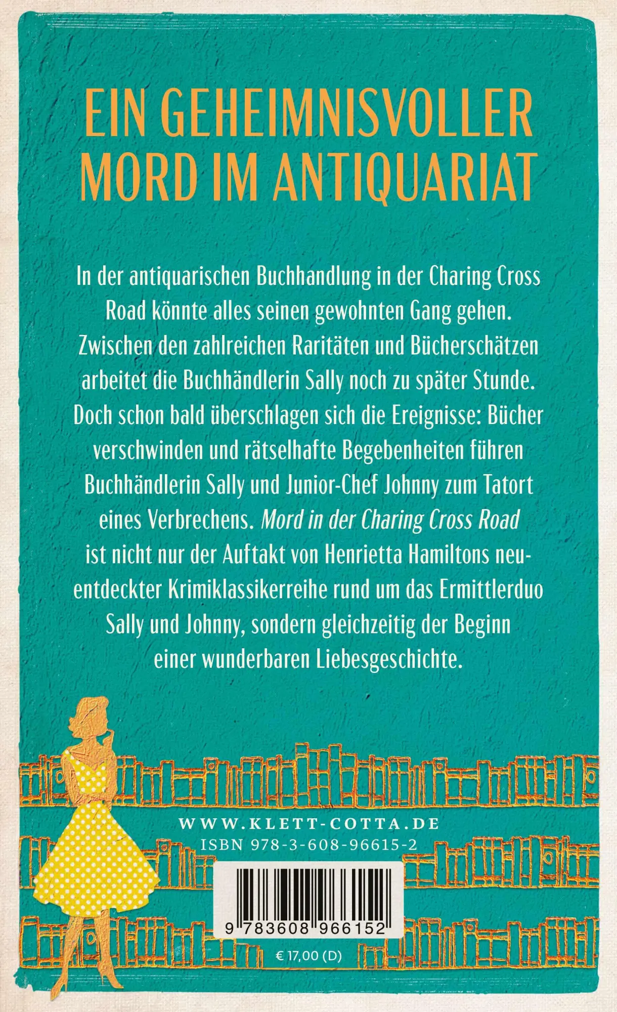 Rückseite: 9783608966152 | Mord in der Charing Cross Road | Ein Fall für Sally und Johnny | Buch