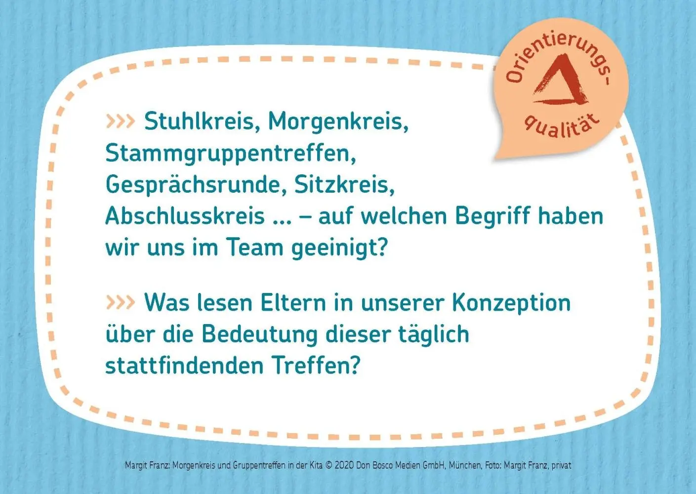 Bild: 4260179516252 | Morgenkreis und Gruppentreffen in der Kita | Margit Franz | Box | 2020