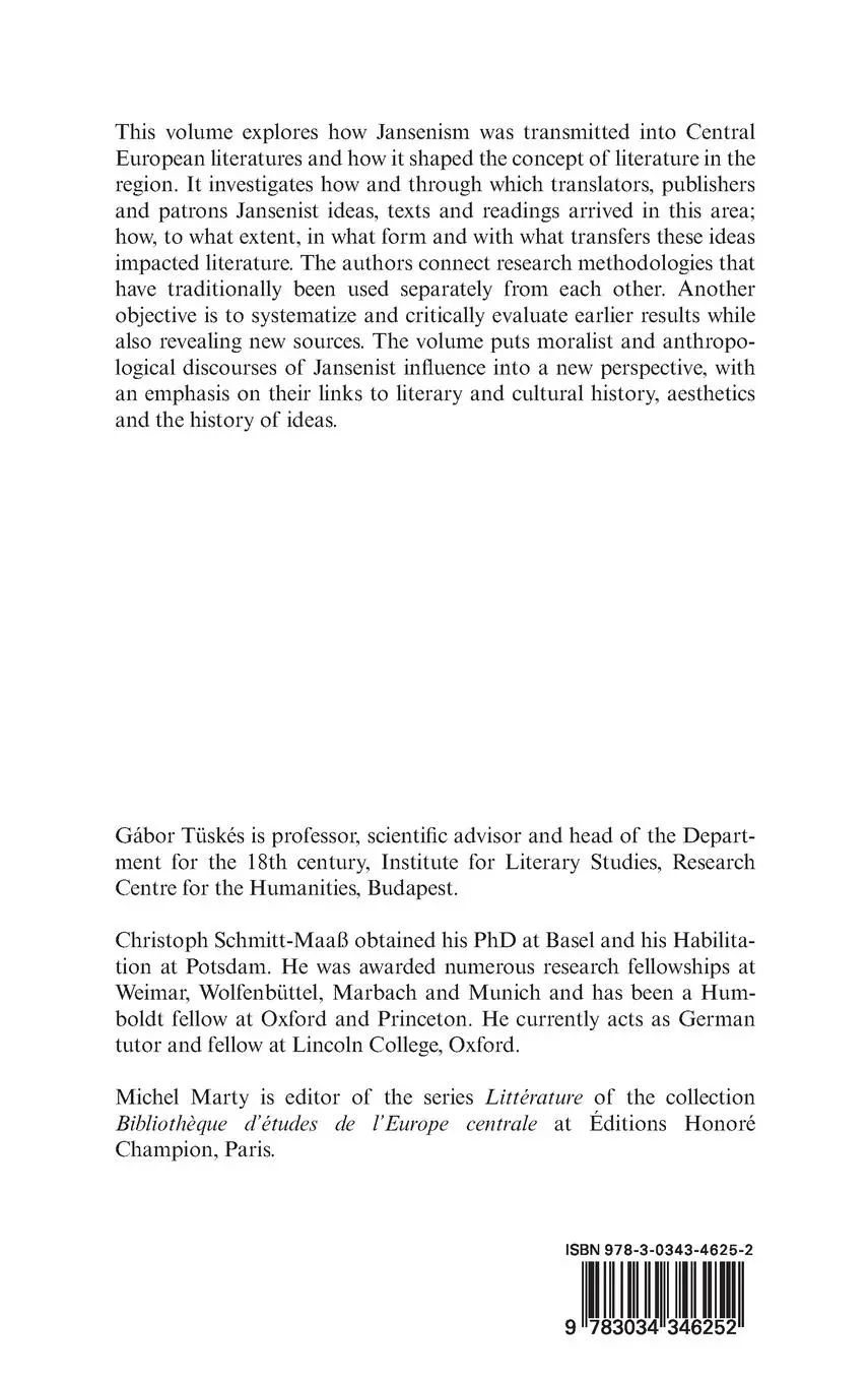 Rückseite: 9783034346252 | Jansenisms and Literature in Central Europe / Jansenismen und...