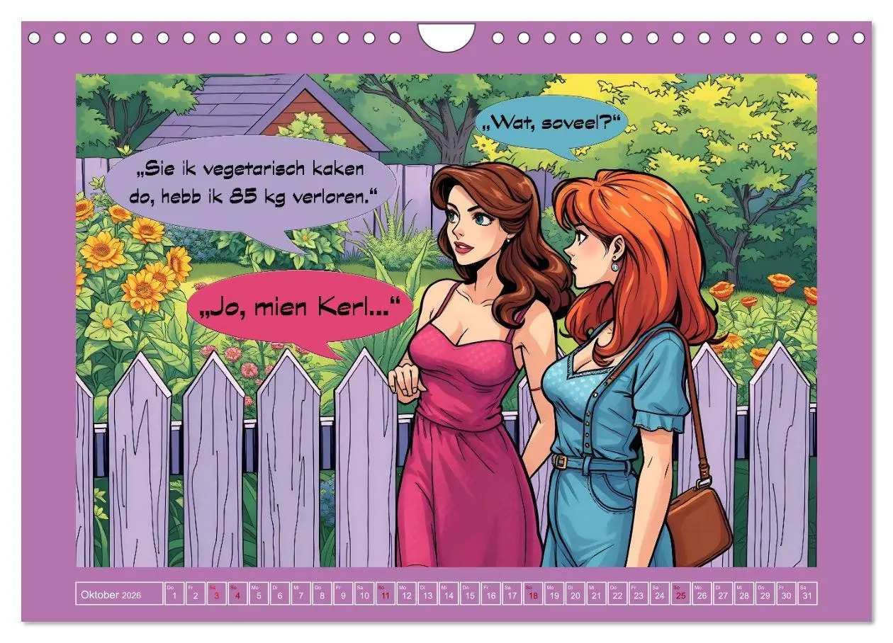 Bild: 9783516646252 | Plattdütsche Cartoons (Wandkalender 2026 DIN A4 quer), CALVENDO...