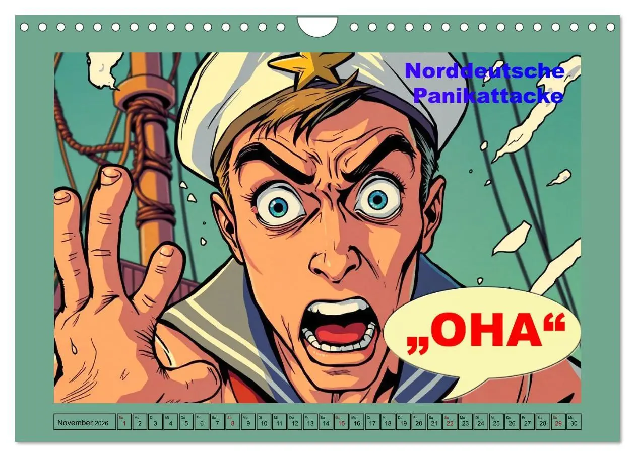 Bild: 9783516646252 | Plattdütsche Cartoons (Wandkalender 2026 DIN A4 quer), CALVENDO...