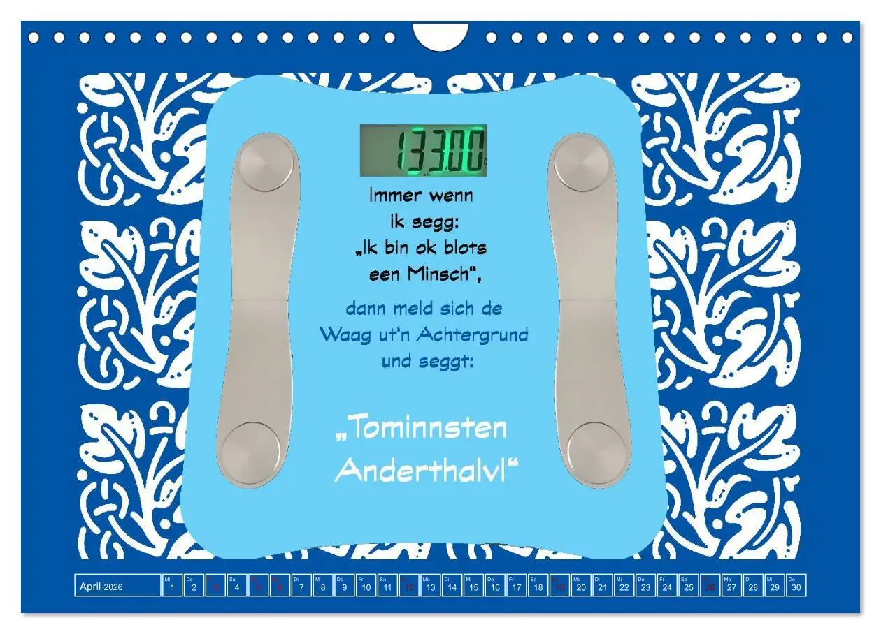 Bild: 9783516646252 | Plattdütsche Cartoons (Wandkalender 2026 DIN A4 quer), CALVENDO...