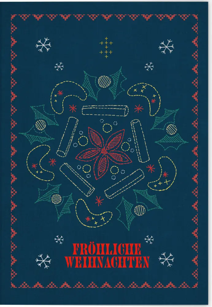 Cover: 4250915936352 | VE Weihnachten Klappkarte Motiv Fröhliche Weihnachten 5 Ex. | farbig