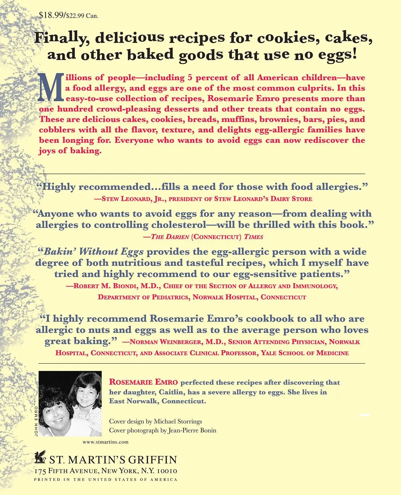 Rückseite: 9780312206352 | Bakin' Without Eggs | Rosemarie Emro | Taschenbuch | Englisch | 1999