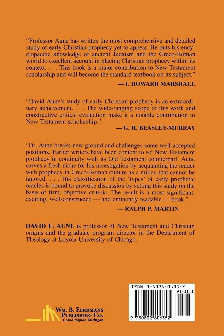 Rückseite: 9780802806352 | Prophecy in Early Christianity and the Ancient Mediterranean World