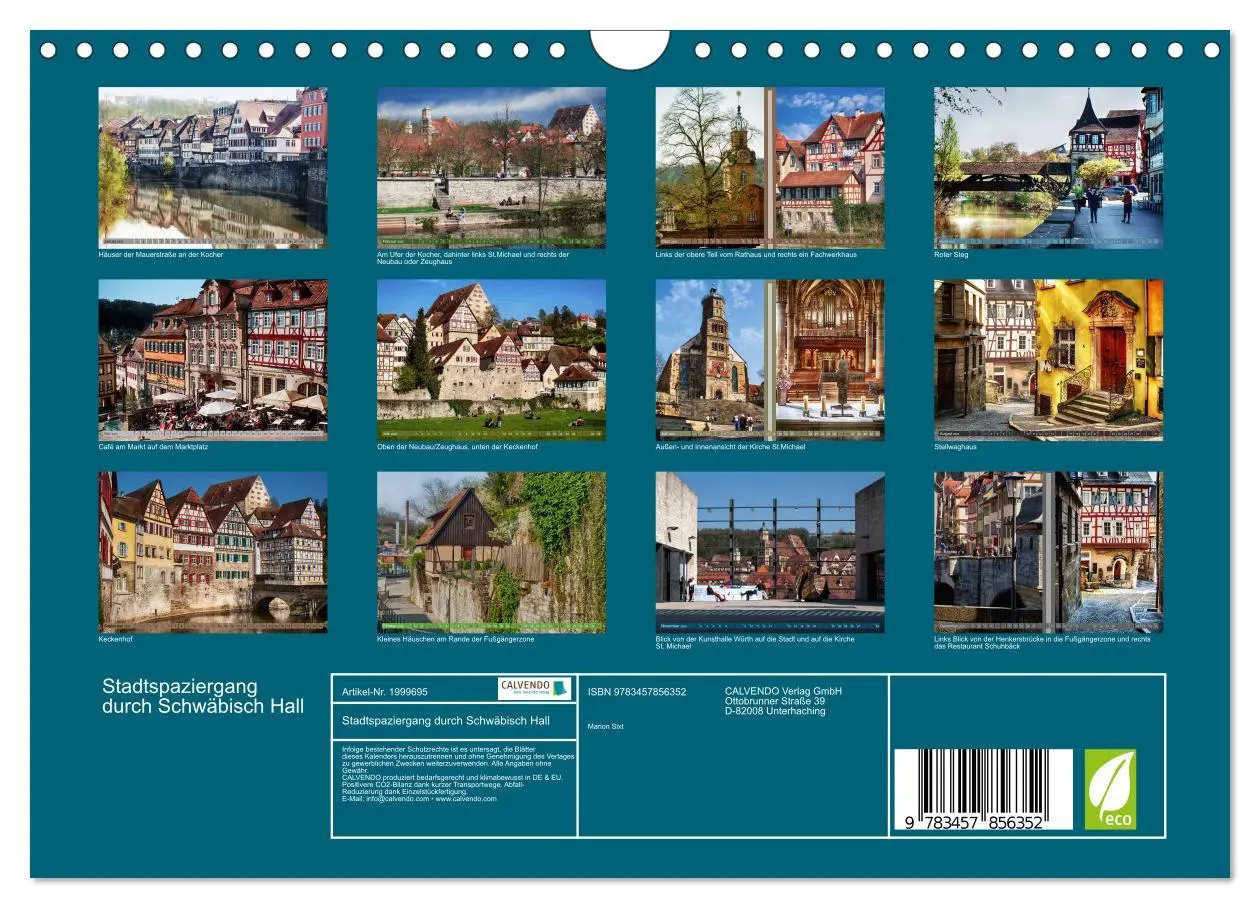 Bild: 9783457856352 | Stadtspaziergang durch Schwäbisch Hall (Wandkalender 2026 DIN A4...