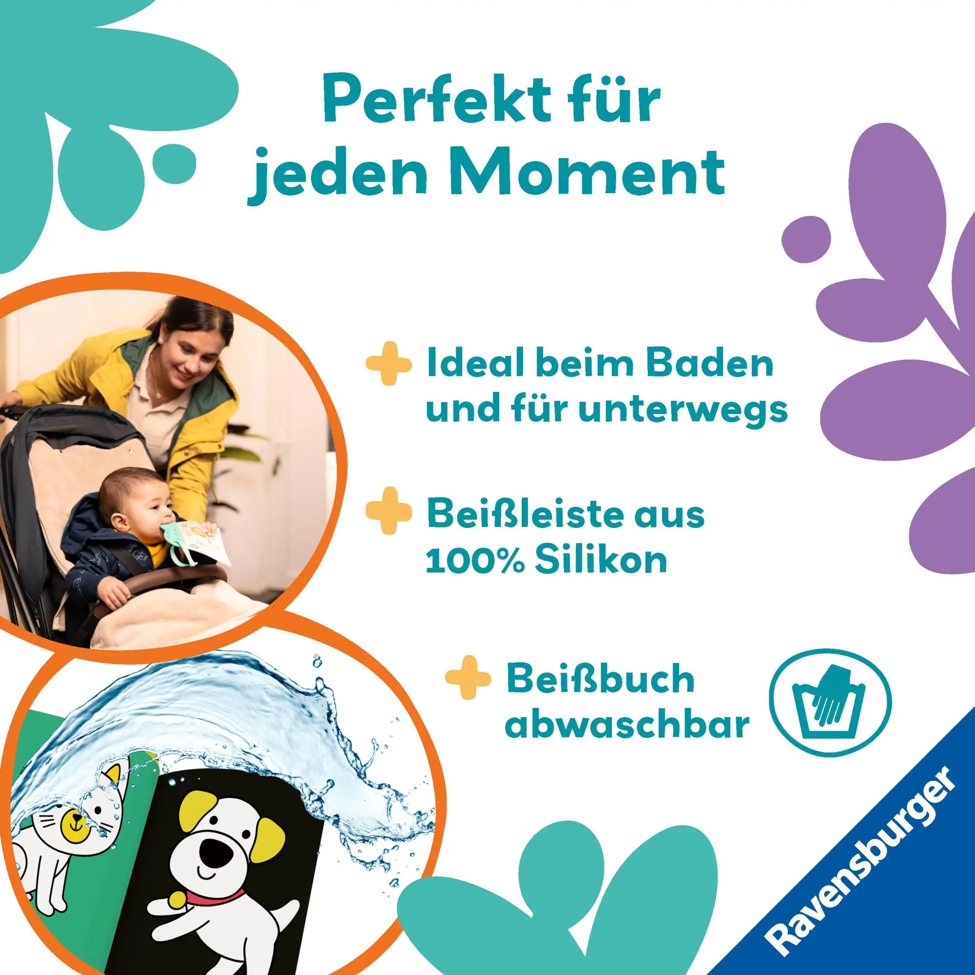 Bild: 9783473456352 | Play+ flip&amp;pop Meine Tiere - ab 6 Monate | Mein allererstes Beißbuch