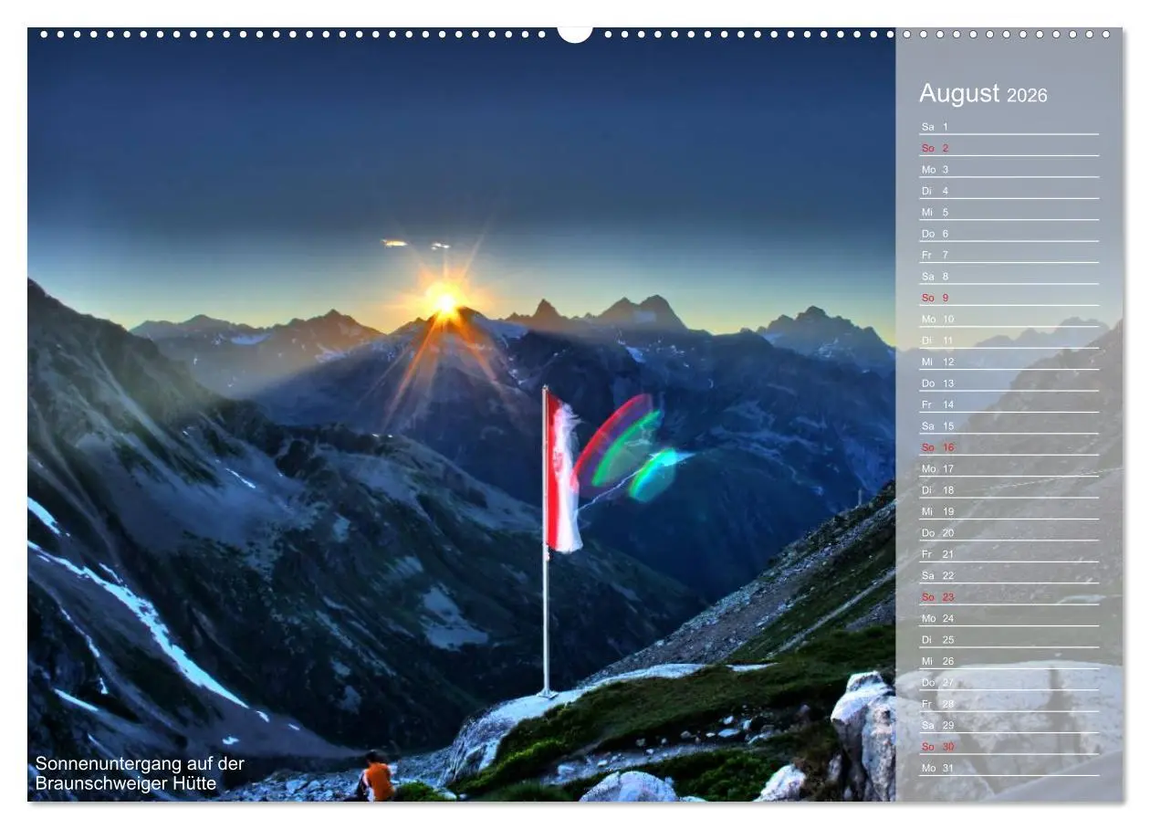 Bild: 9783516186352 | Alpenüberquerung (hochwertiger Premium Wandkalender 2026 DIN A2...